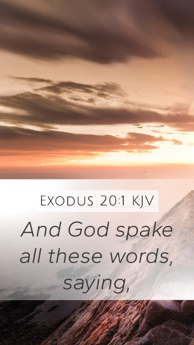 Exodus 20:1 Explained