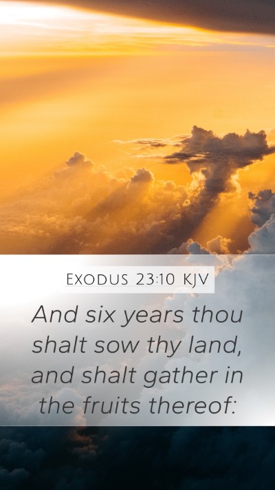 Exodus 23:10 Explained