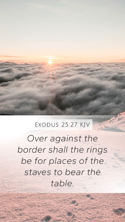 Exodus 25:27 Explained