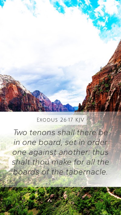 Exodus 26:17 Explained