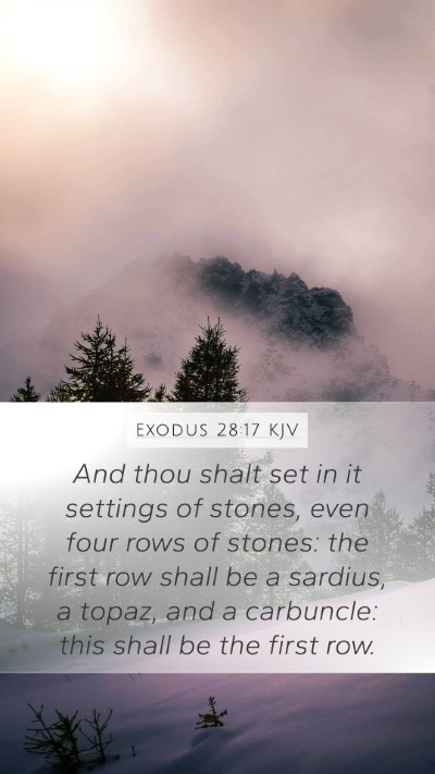 Exodus 28:17 Explained