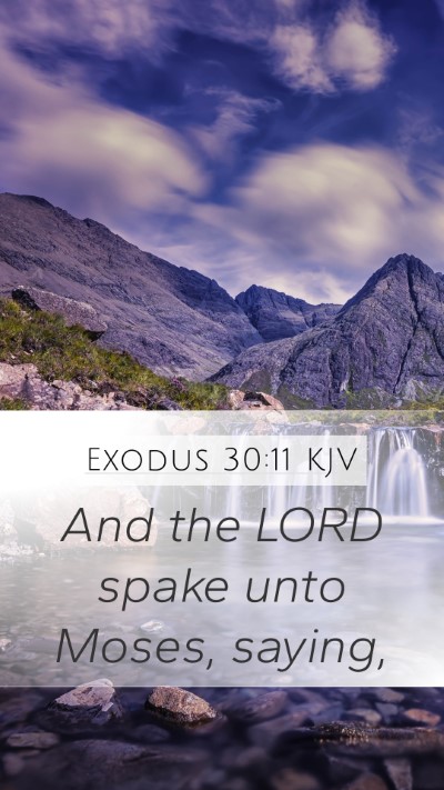 Exodus 30:11 Explained