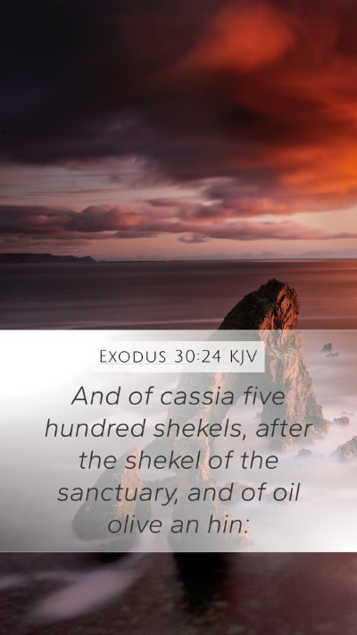 Exodus 30:24 Explained