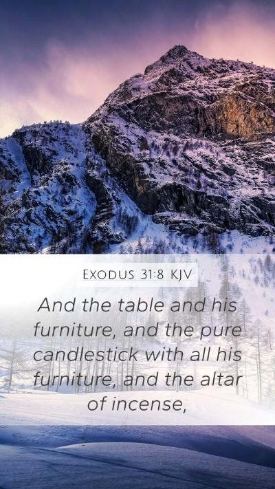 Exodus 31:8 Explained