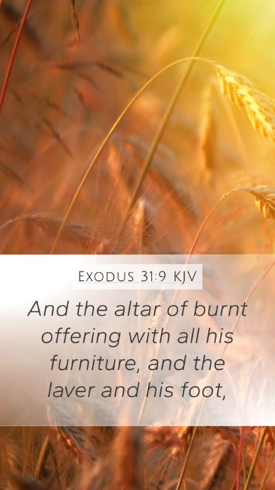 Exodus 31:9 Explained