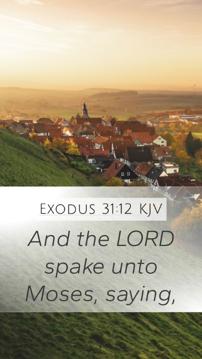 Exodus 31:12 Explained