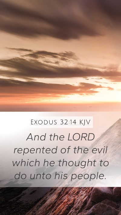 Exodus 32:14 Explained