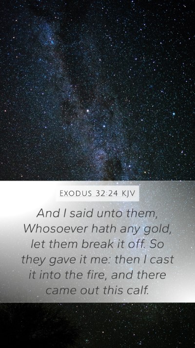 Exodus 32:24 Explained