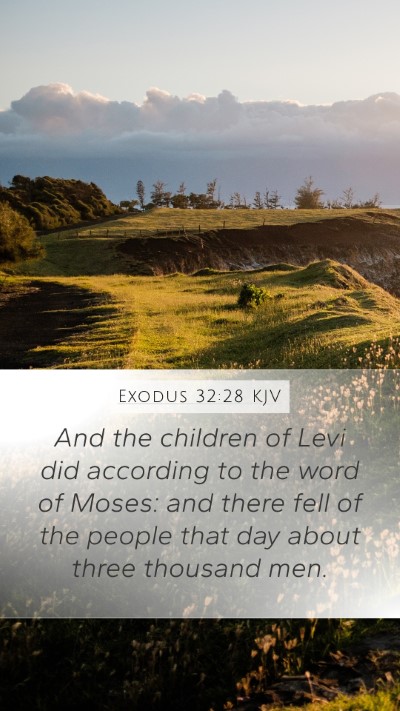 Exodus 32:28 Explained