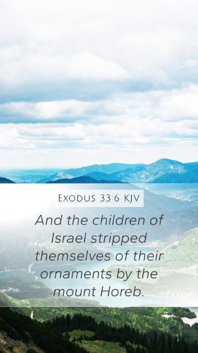 Exodus 33:6 Explained