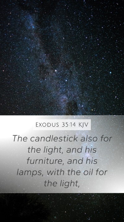 Exodus 35:14 Explained