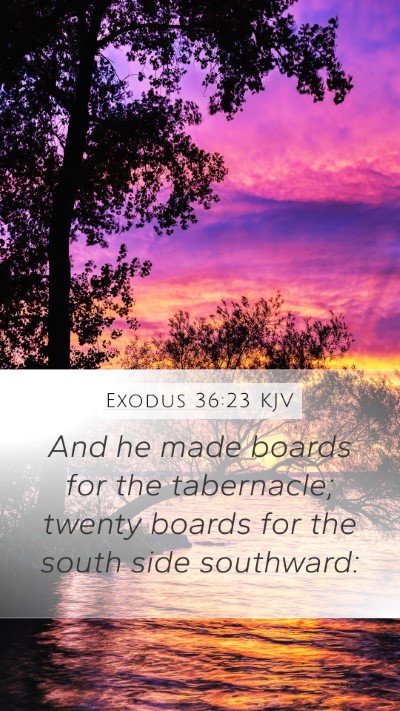 Exodus 36:23 Explained