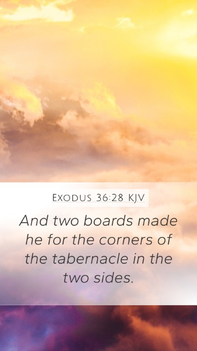 Exodus 36:28 Explained