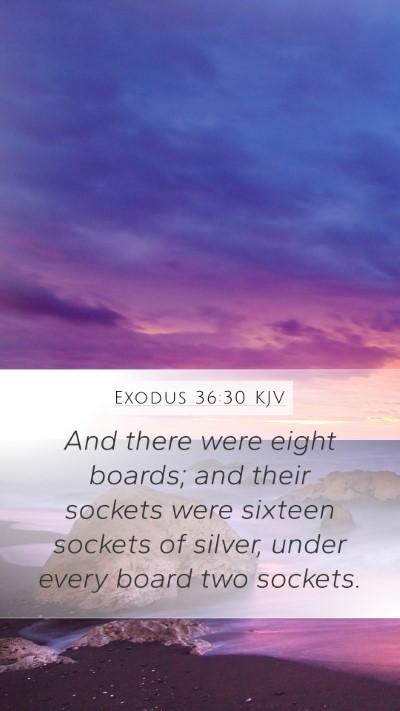 Exodus 36:30 Explained