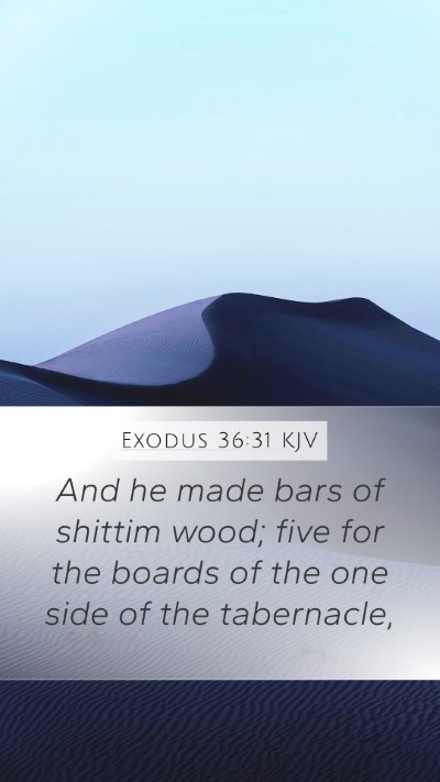 Exodus 36:31 Explained