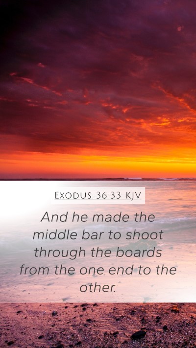 Exodus 36:33 Explained