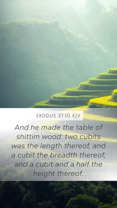 Exodus 37:10 Explained