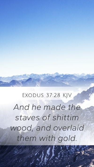 Exodus 37:28 Explained