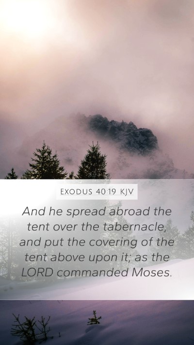 Exodus 40:19 Explained