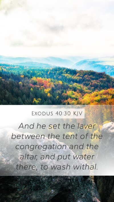 Exodus 40:30 Explained