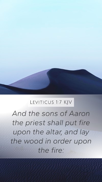 Leviticus 1:7 Explained