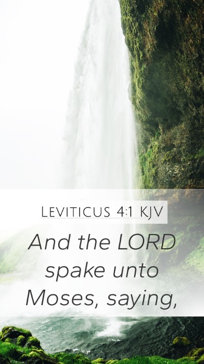 Leviticus 4:1 Explained