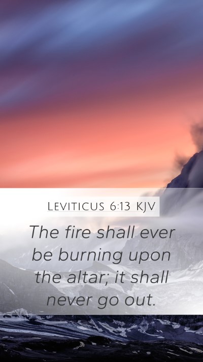 Leviticus 6:13 Explained