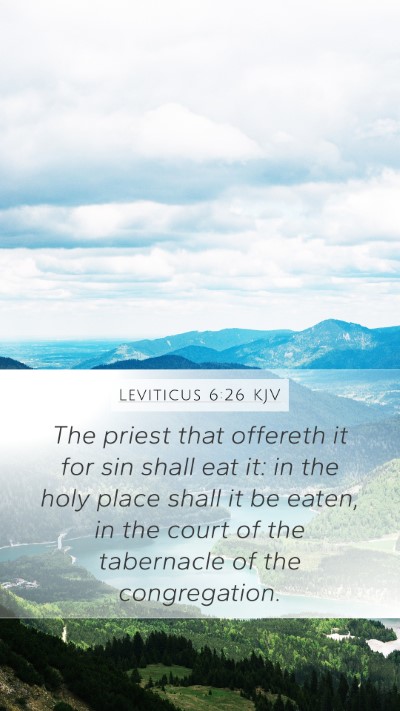 Leviticus 6:26 Explained