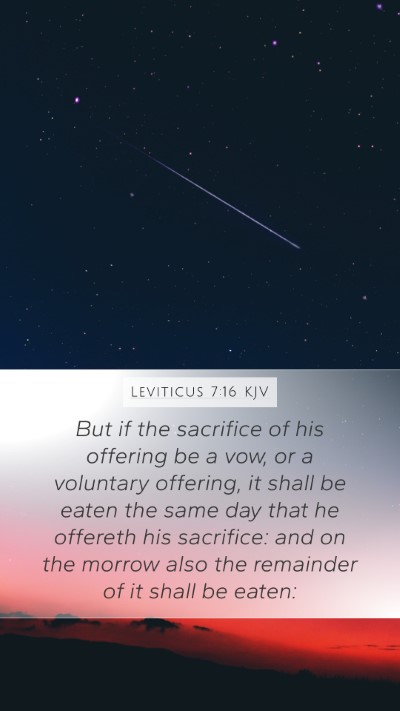 Leviticus 7:16 Explained