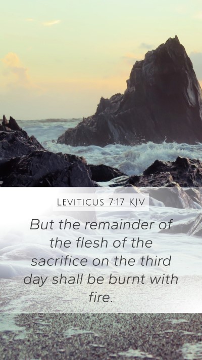 Leviticus 7:17 Explained