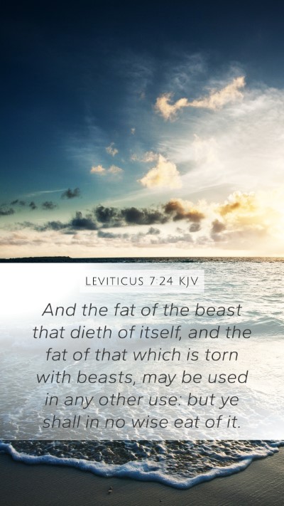 Leviticus 7:24 Explained