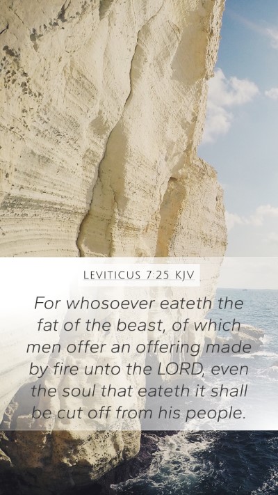 Leviticus 7:25 Explained