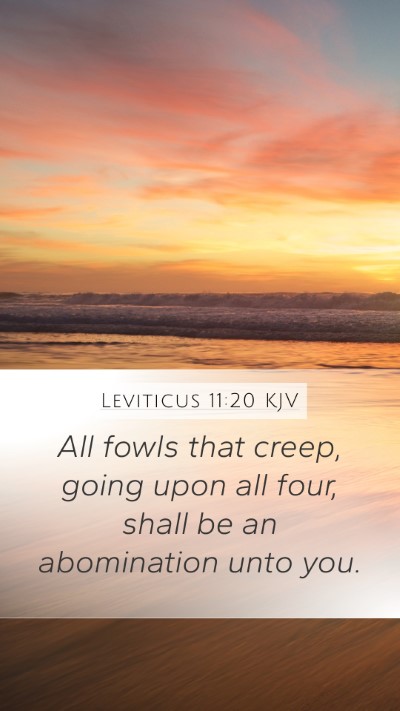 Leviticus 11:20 Explained