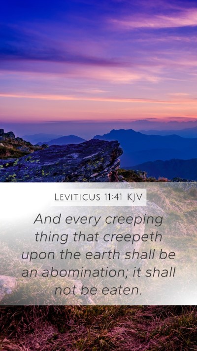 Leviticus 11:41 Explained