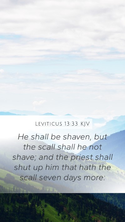 Leviticus 13:33 Explained