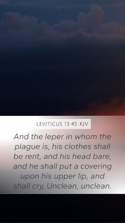 Leviticus 13:45 Explained