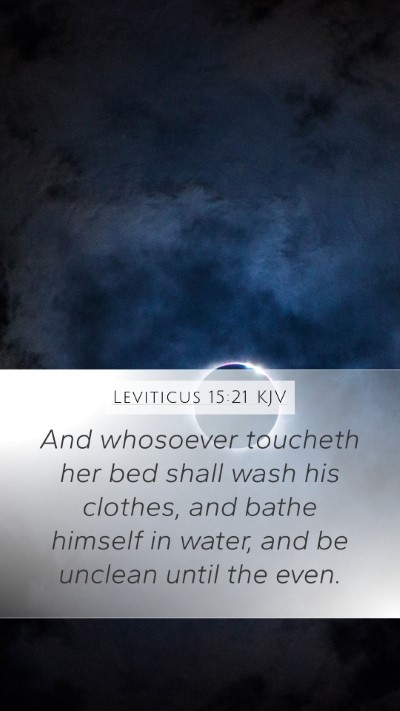 Leviticus 15:21 Explained