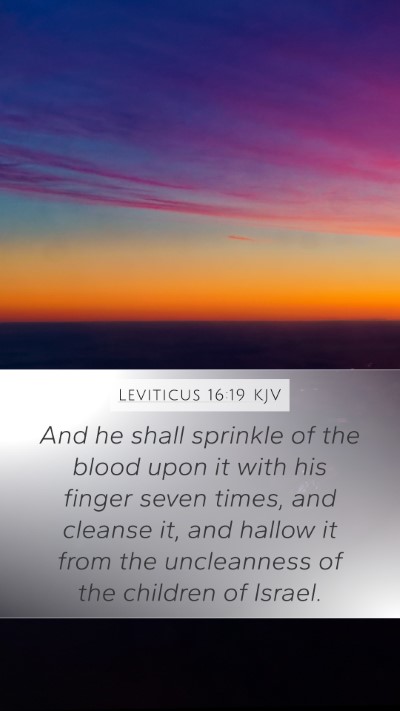 Leviticus 16:19 Explained