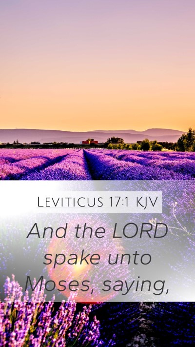 Leviticus 17:1 Explained