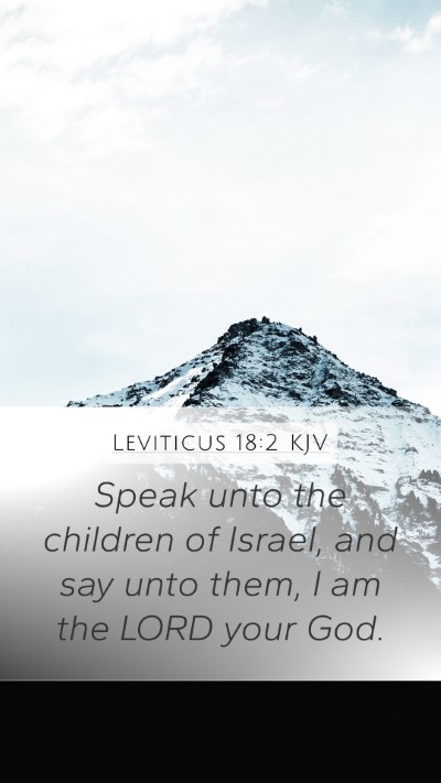 Leviticus 18:2 Explained