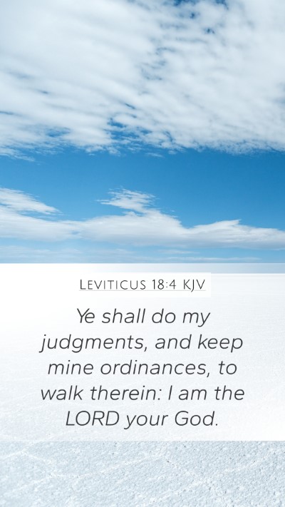 Leviticus 18:4 Explained