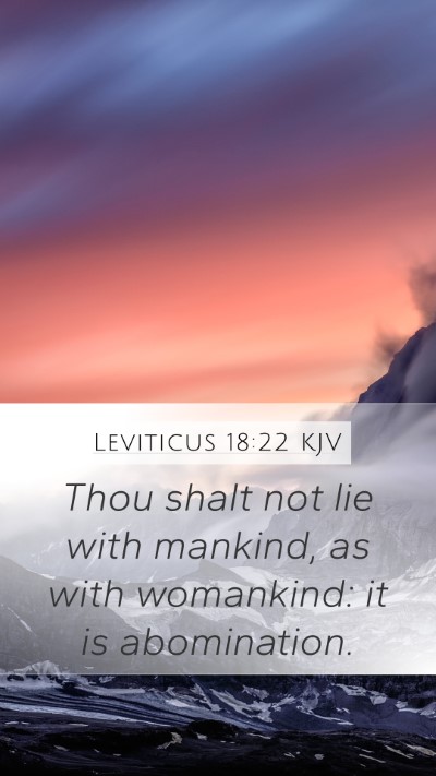 Leviticus 18:22 Explained