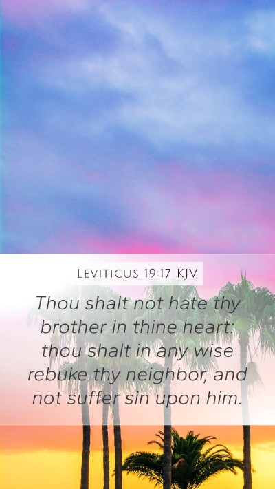 Leviticus 19:17 Explained