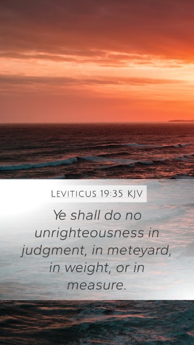 Leviticus 19:35 Explained