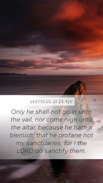 Leviticus 21:23 Explained