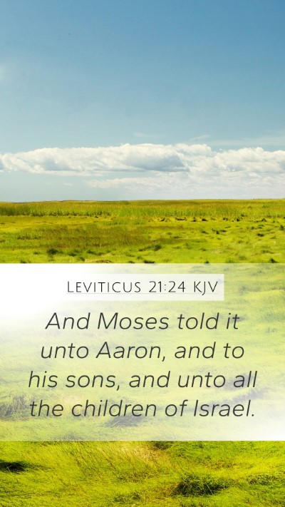 Leviticus 21:24 Explained