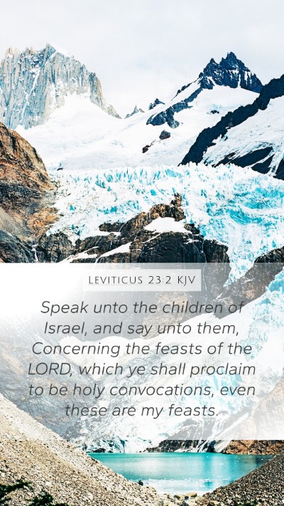 Leviticus 23:2 Explained