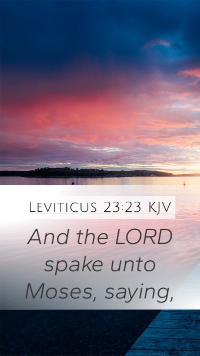 Leviticus 23:23 Explained