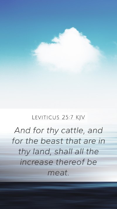 Leviticus 25:7 Explained