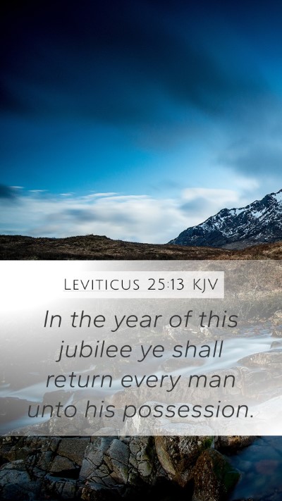 Leviticus 25:13 Explained